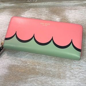Kate Spade Large Continental Wallet Pink Watermelon